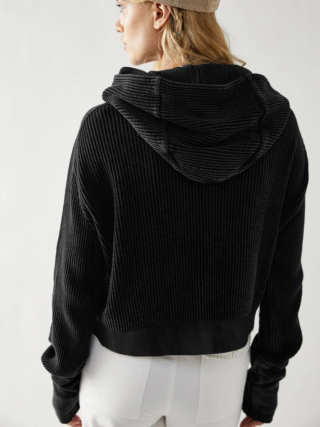 Treyson Bomber Hoody Jacket - Black - Image 3