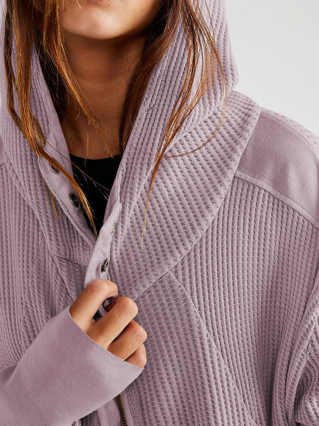 Treyson Bomber Hoody Jacket - Mauve - Image 4