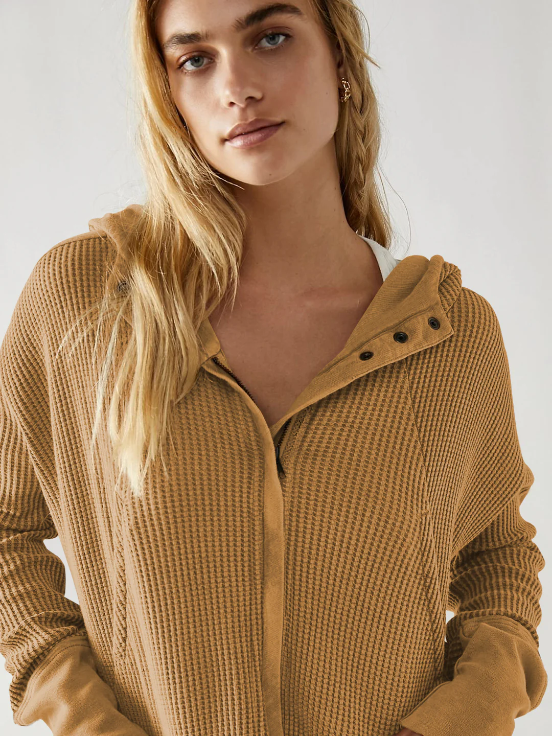 Treyson Bomber Hoody Jacket - Mocha - Image 5