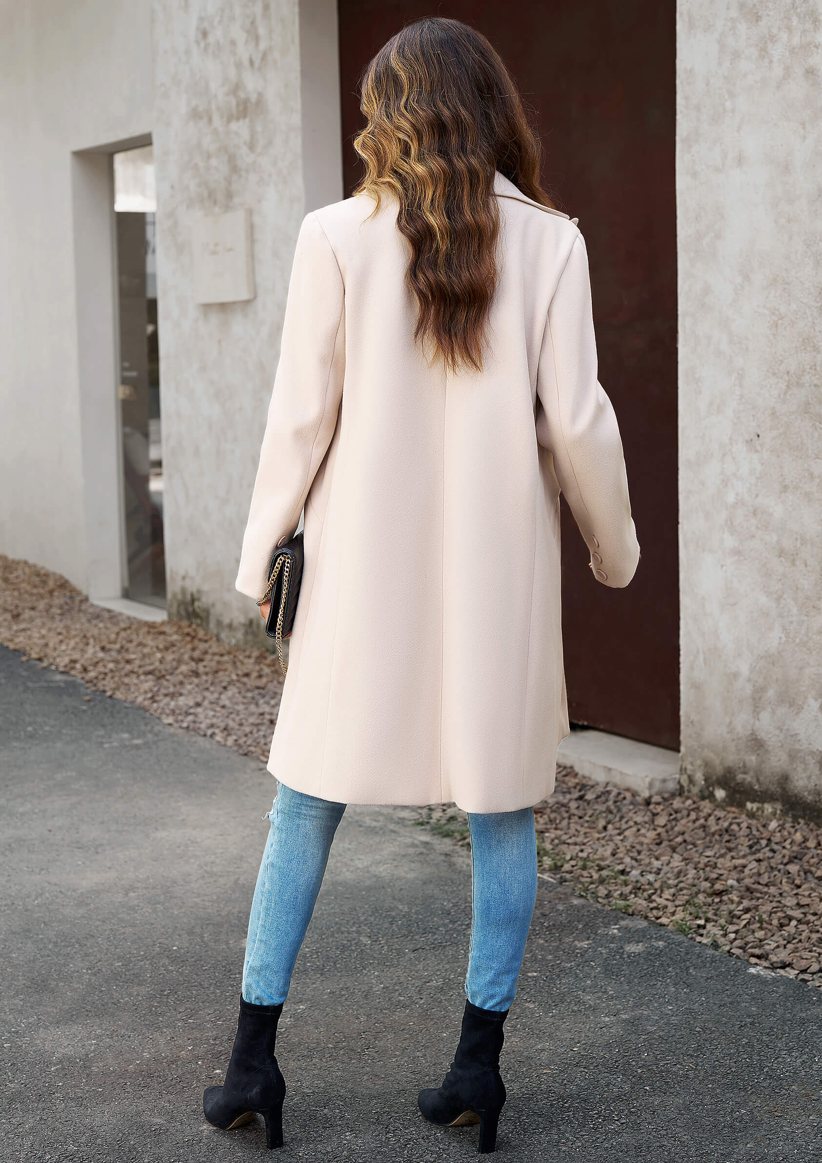 Uptown Girl Pocketed Boyfriend Jacket - Taupe - Image 3