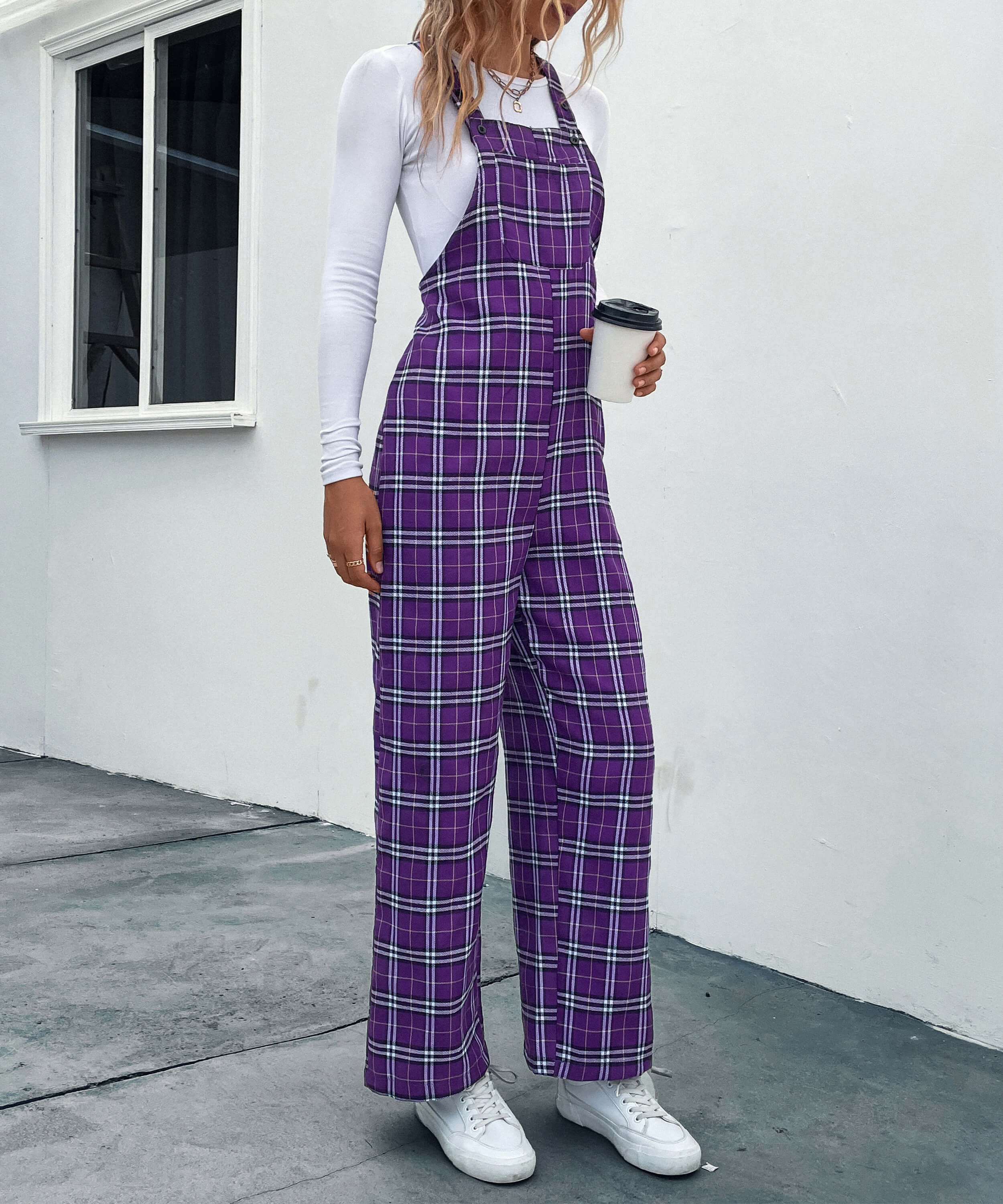 Urban Country Plaid Overalls - Image 2
