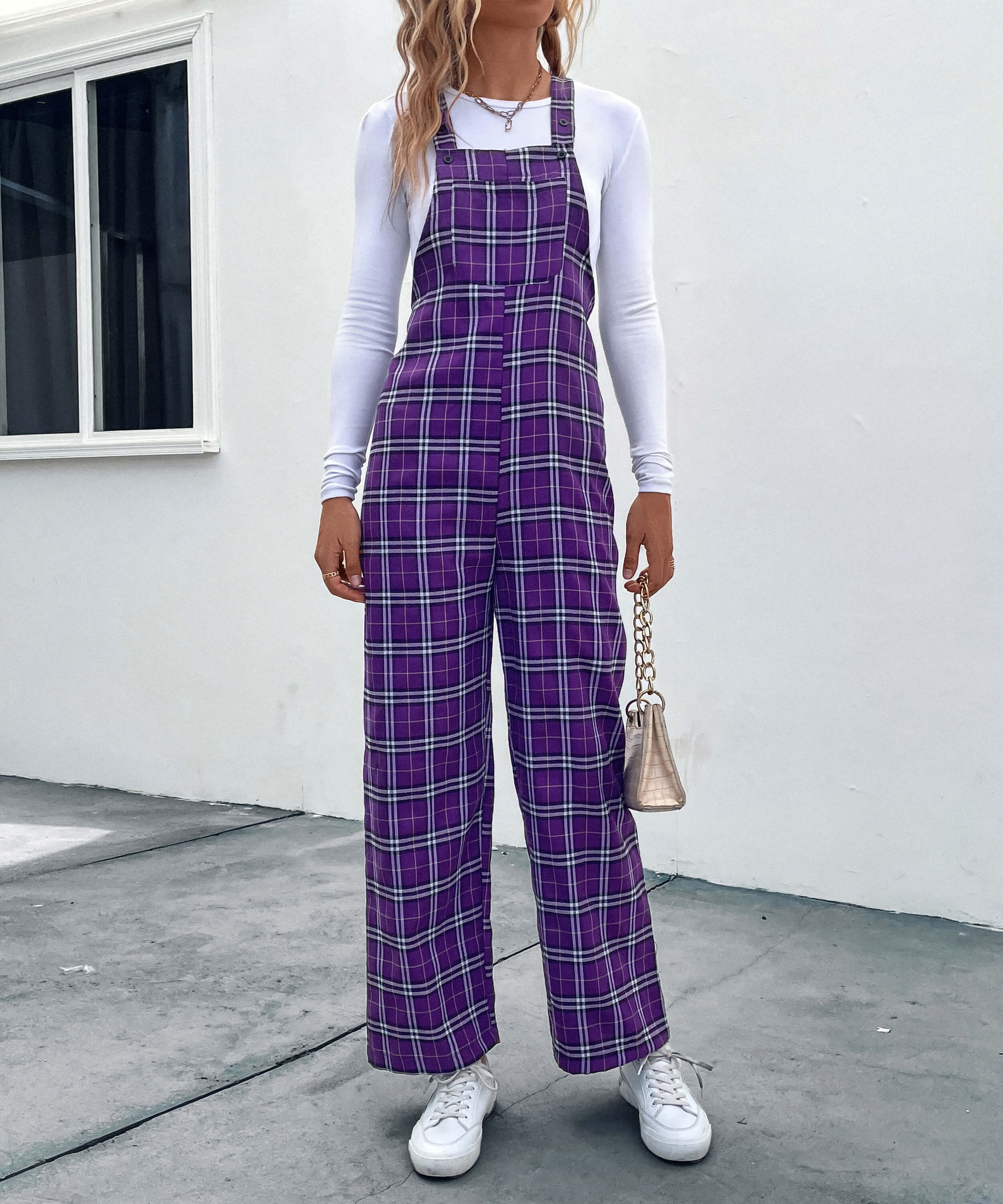 Urban Country Plaid Overalls - Image 5