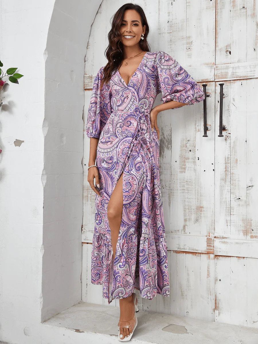 Western Wonder Paisley Print Maxi Dress - Image 2