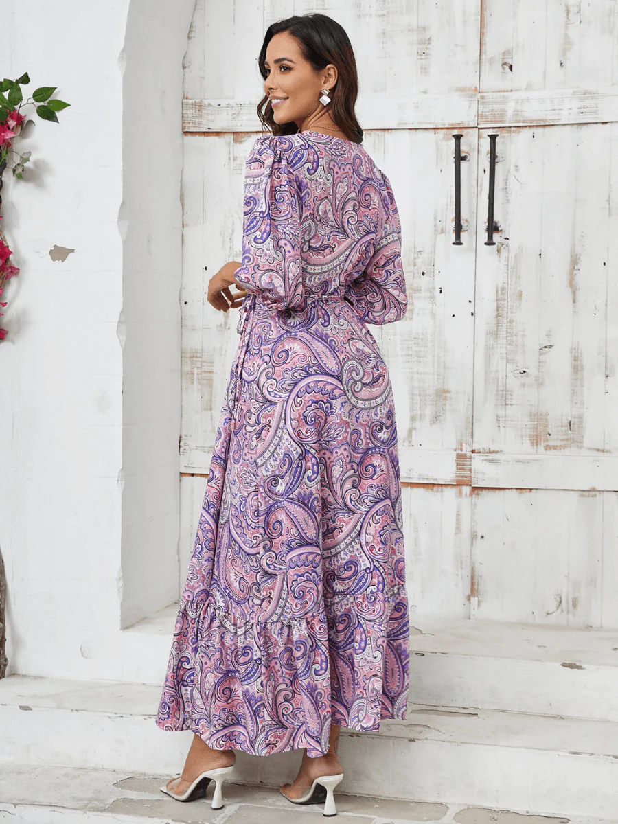 Western Wonder Paisley Print Maxi Dress - Image 4