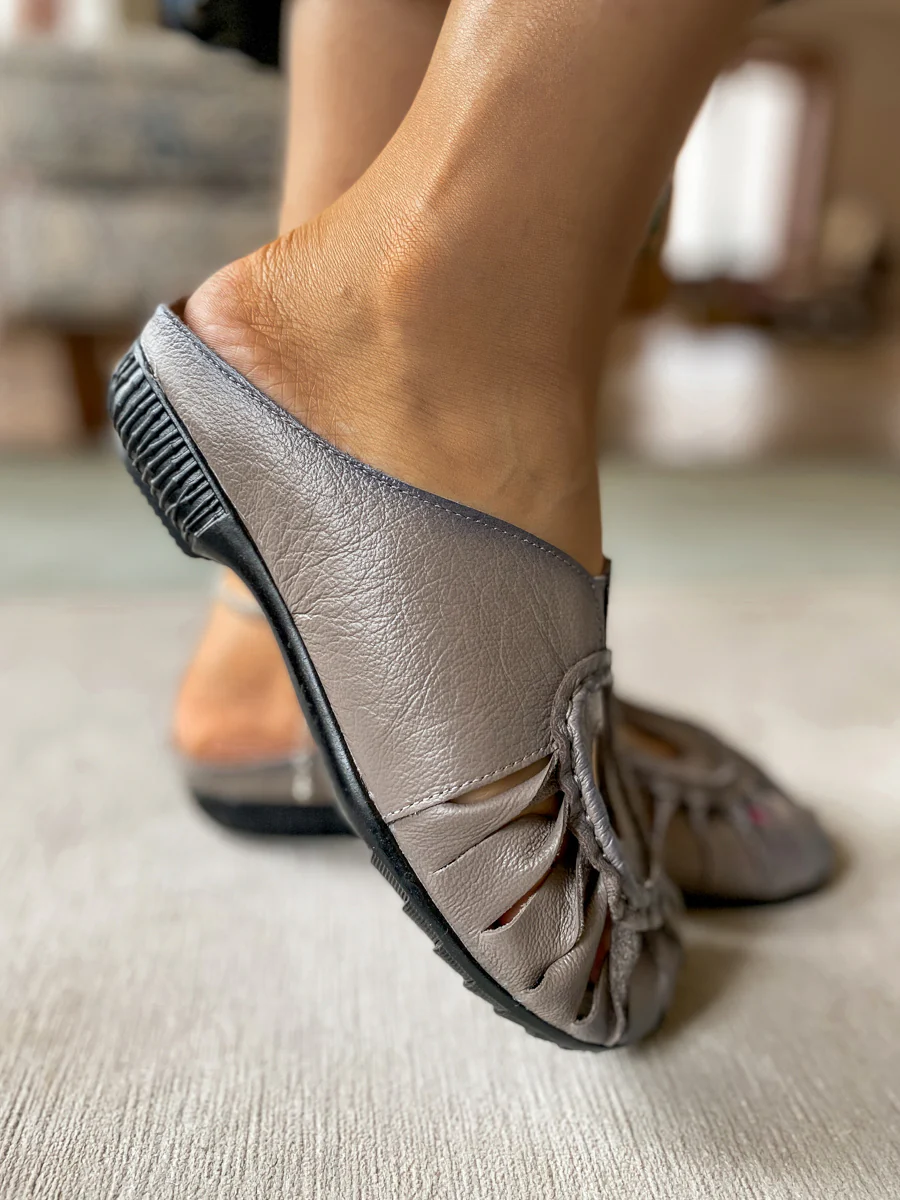 Woven Reaching Cut-Out Mules - Rumour Has It - Image 3