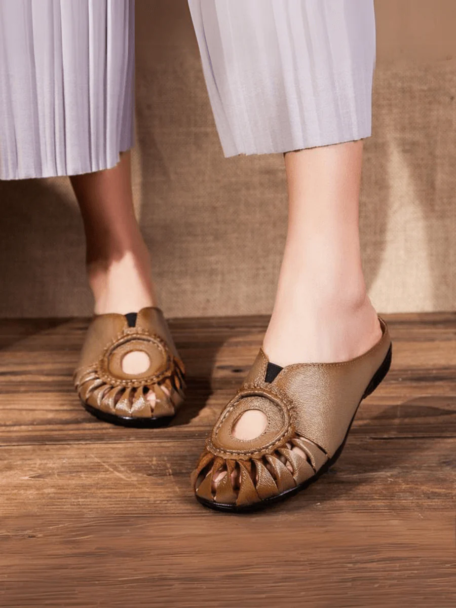 Woven Reaching Cut-Out Mules - Rumour Has It - Image 5