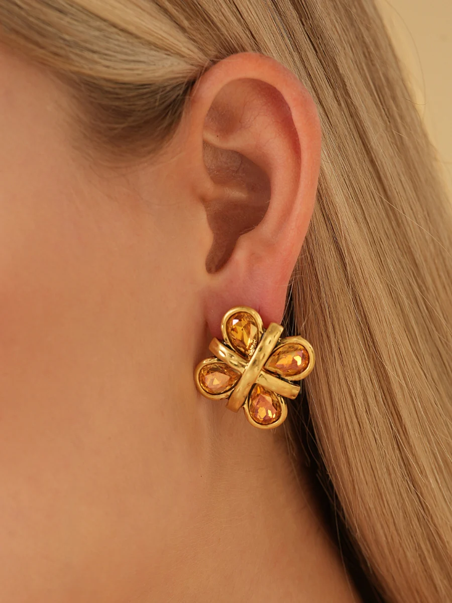 Wynn Topaz Stud Earrings - Image 2