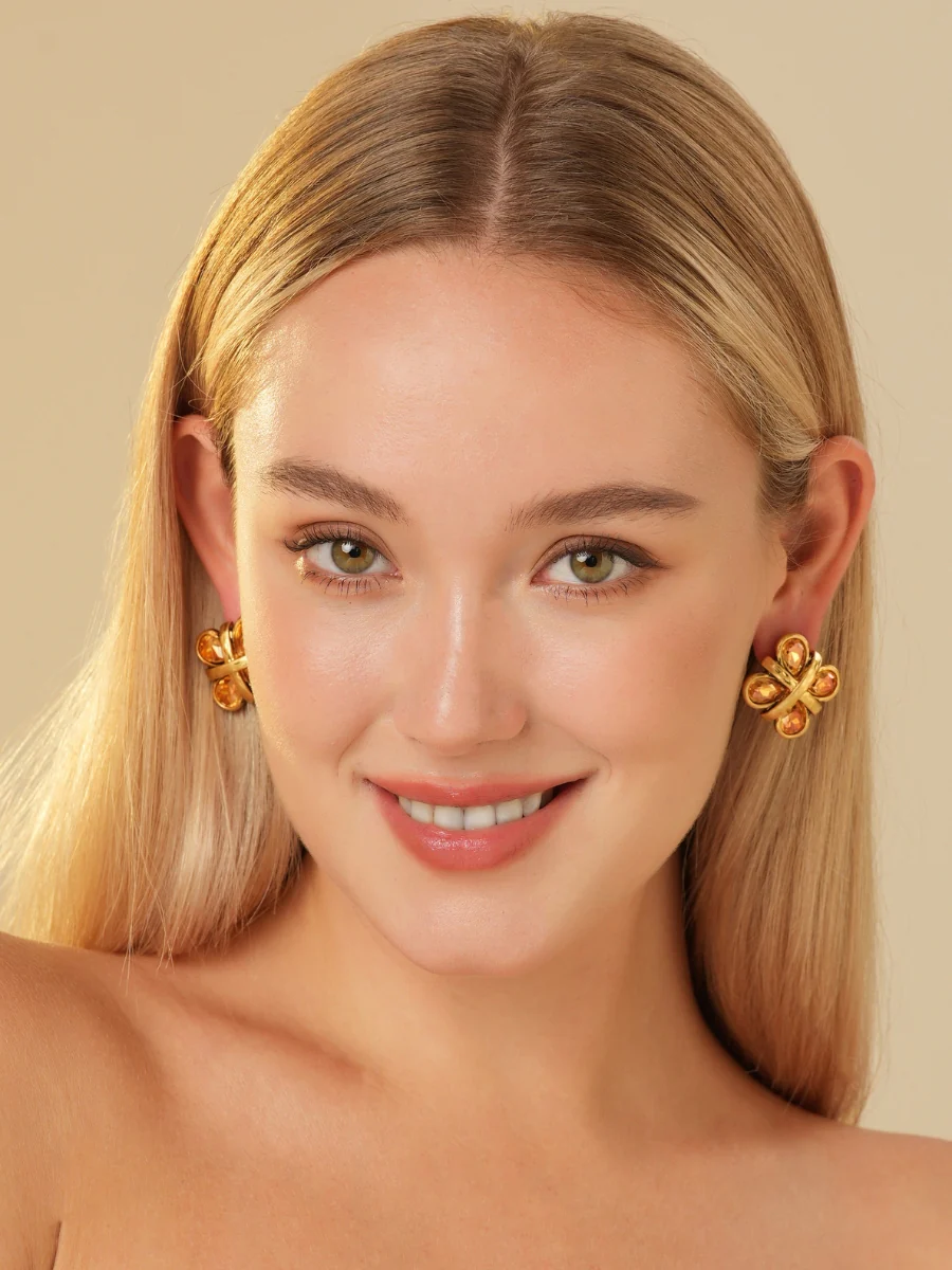 Wynn Topaz Stud Earrings - Image 3