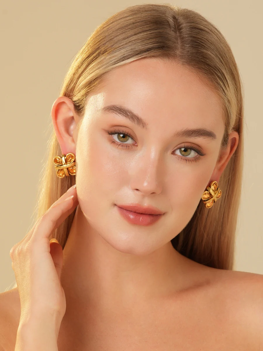 Wynn Topaz Stud Earrings - Image 5
