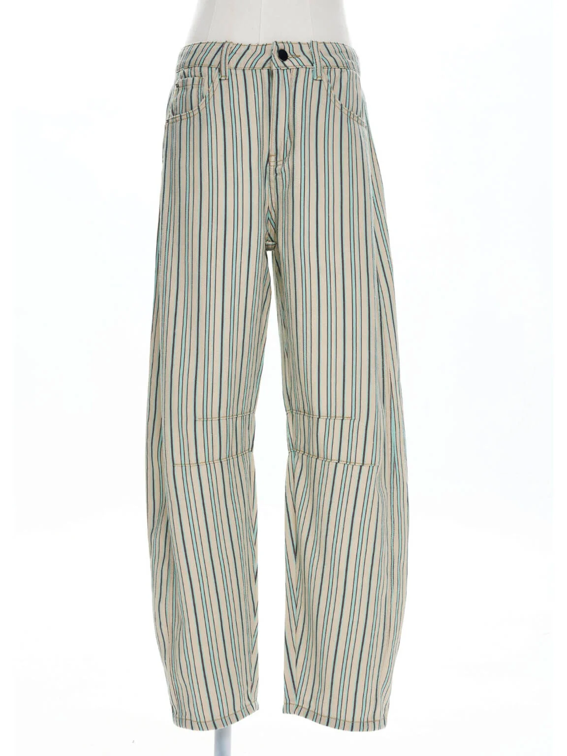 Your Luck Day Mid Rise Barrel Jeans - blue - Image 5