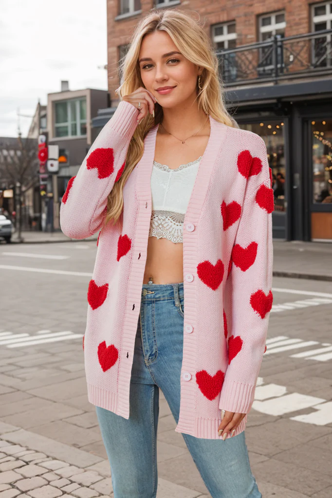 Yours Truly Heat Sweater Cardigan - Image 2